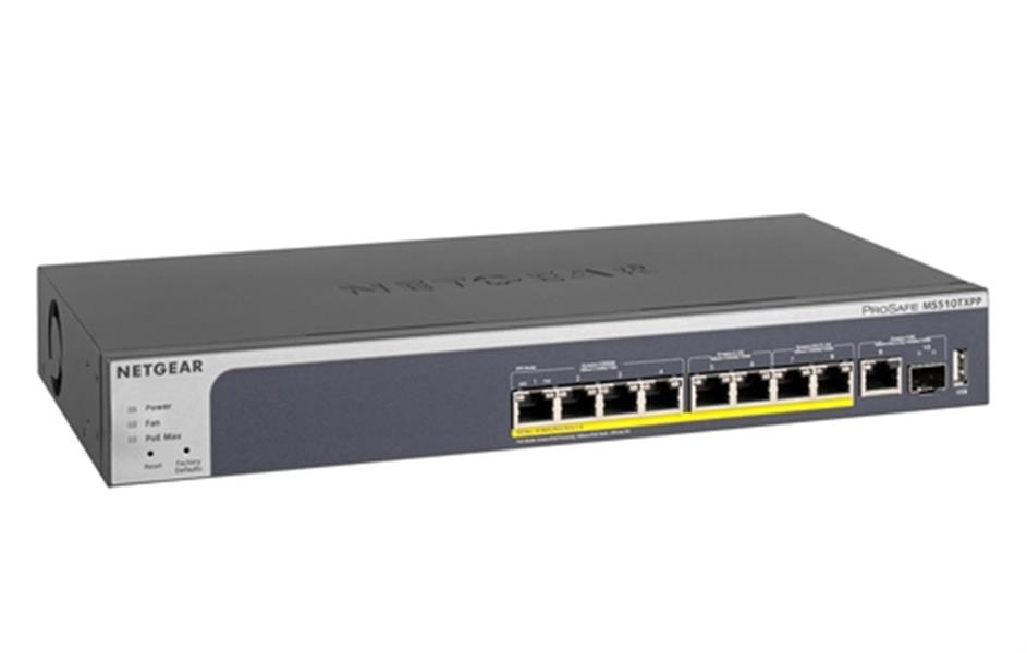 Netgear MS510TXPP Managed L2/L3/L4 Gigabit Ethernet (10/100/1000) Grijs Power over Ethernet (PoE)