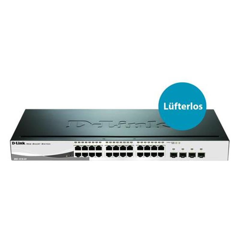 D-Link DGS-1210-24 netwerk-switch Managed L2 Gigabit Ethernet (10/100/1000) Zwart 1U