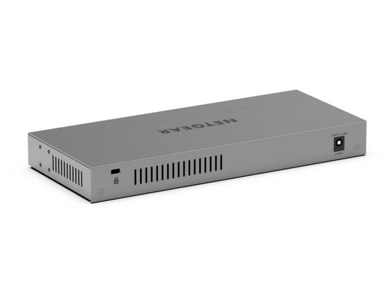 NETGEAR GS108X Unmanaged L2 Gigabit Ethernet (10/100/1000) Grijs