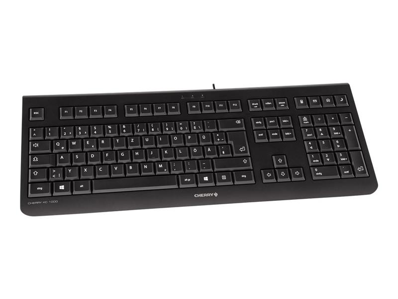 CHERRY KC 1000 toetsenbord USB QWERTY Amerikaans Engels Zwart