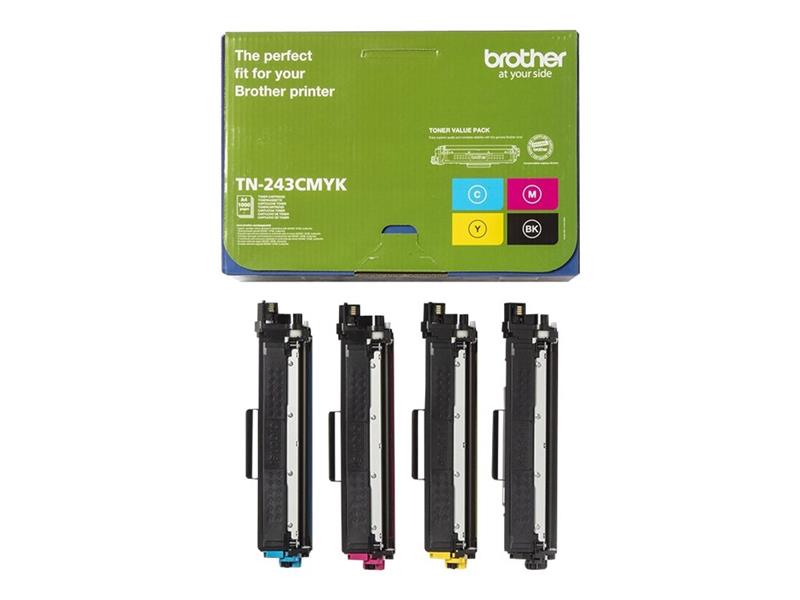 Brother TN-243CMYK tonercartridge Origineel Zwart, Cyaan, Magenta, Geel 1 stuk(s)