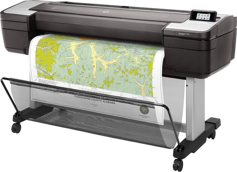 HP Designjet T1700 44-in PostScript grootformaat-printer Kleur 2400 x 1200 DPI Thermische inkjet 1118 x 1676