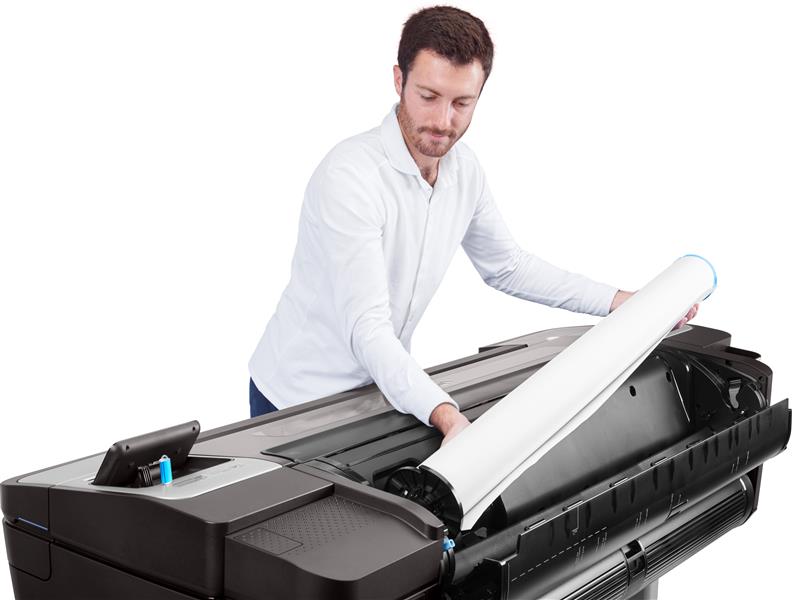 HP Designjet T1700dr 44-in PostScript grootformaat-printer Kleur 2400 x 1200 DPI Thermische inkjet 1118 x 1676