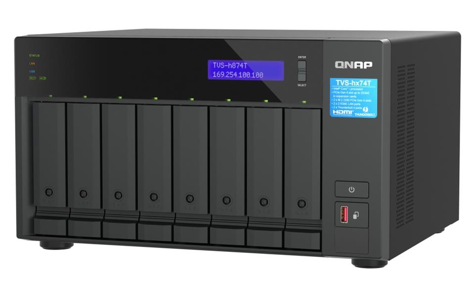 QNAP TVS-H874T-I7-32G data-opslag-server NAS Tower Ethernet LAN Zwart