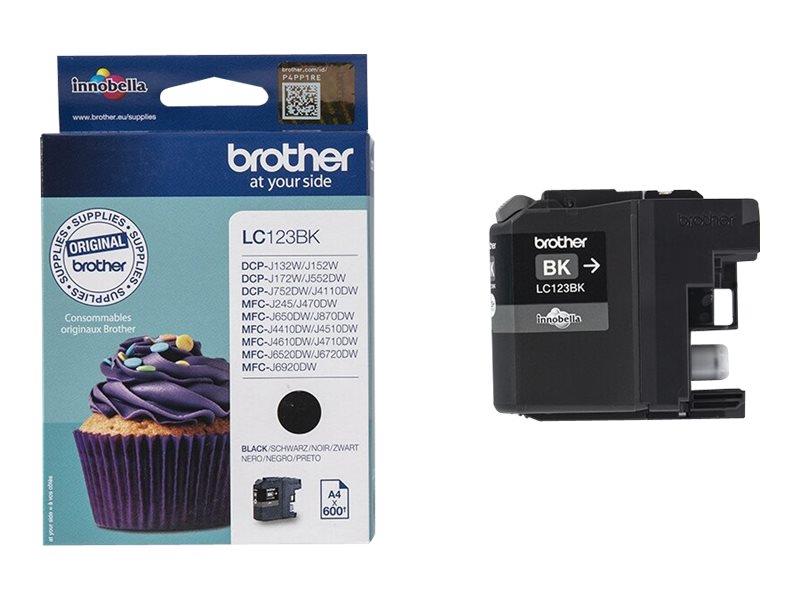 Brother LC-123BK inktcartridge Origineel Zwart 1 stuk(s)