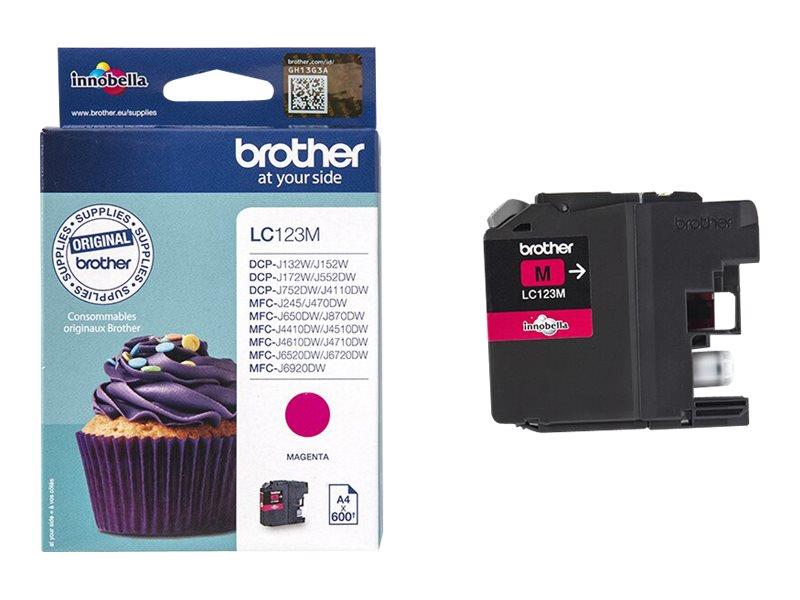 Brother LC-123M inktcartridge Origineel Magenta 1 stuk(s)