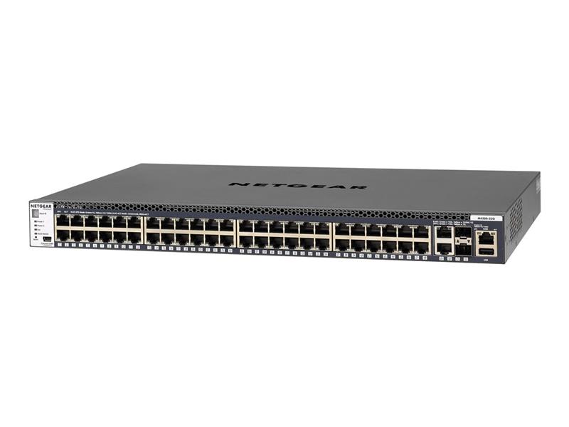 Netgear ProSAFE Managed Switch - GSM4352S - 48 Gigabit Ethernet poorten 10/100/1000 Mbps + 2 x SFP+ & 2 x 10GBASE-T poorten