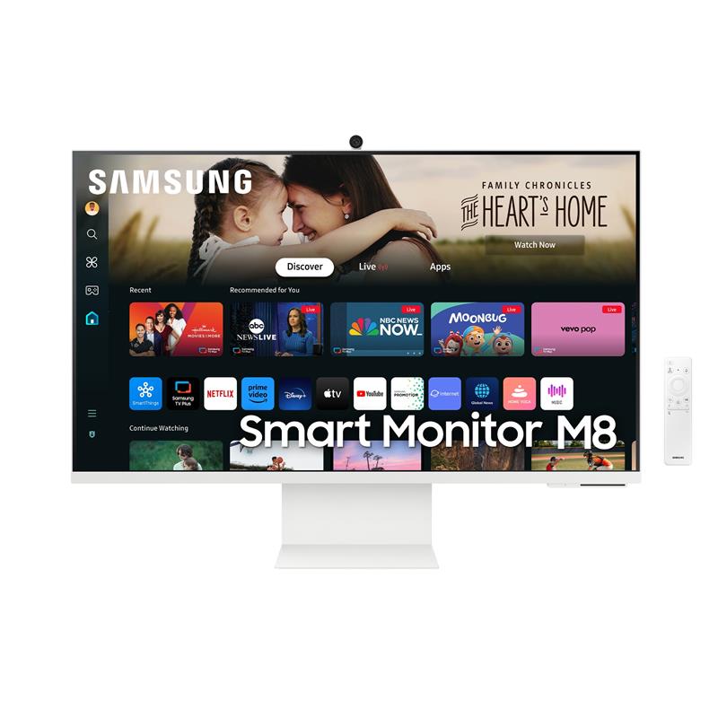 Samsung M80D computer monitor 81,3 cm (32"") 3840 x 2160 Pixels 4K Ultra HD LED Wit