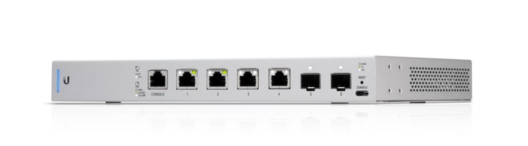 Ubiquiti Switch UniFi 4xRJ45 10GBit/2xSFP+ 10GBit Managed PoE 19 Rack-Mountable, 10G Ethernet SFP+ & RJ45 Ports