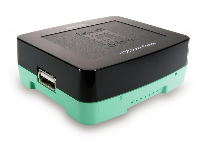 LevelOne FPS-1032 print server Ethernet LAN Zwart, Groen