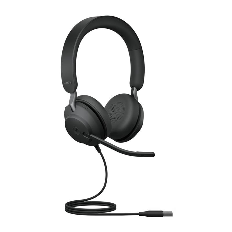 Jabra Evolve2 40 SE Headset Bedraad Hoofdband Oproepen/muziek USB Type-A Zwart