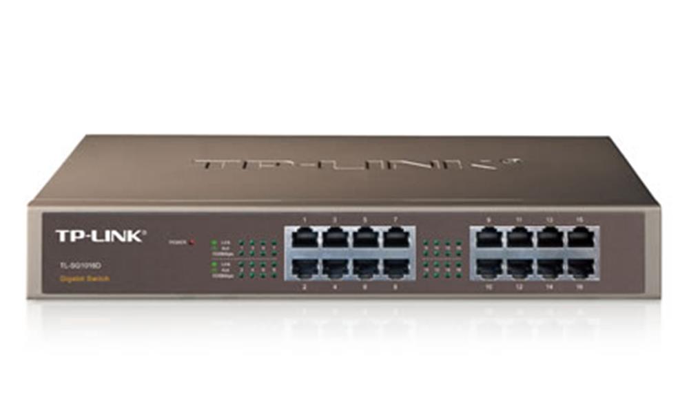 TP-LINK 16-Port Gigabit Desktop/Rackmount Switch Unmanaged Gigabit Ethernet (10/100/1000)