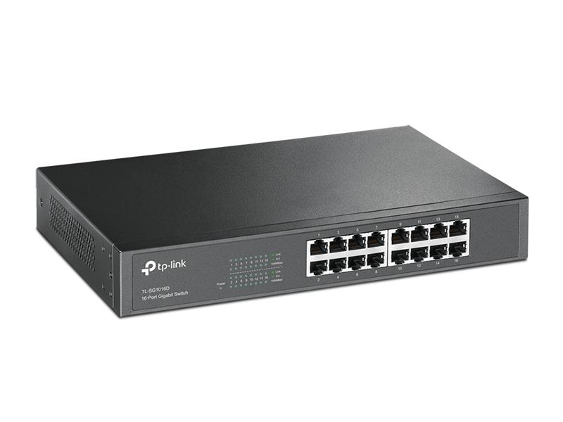 TP-LINK 16-Port Gigabit Desktop/Rackmount Switch Unmanaged Gigabit Ethernet (10/100/1000)