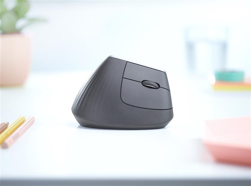 Logitech MX Vertical Advanced Ergonimic muis RF draadloos + Bluetooth Optisch 4000 DPI Rechtshandig