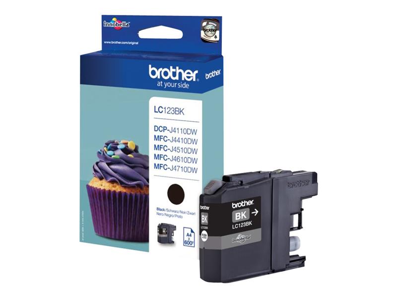 Brother LC-123BK inktcartridge Origineel Zwart 1 stuk(s)