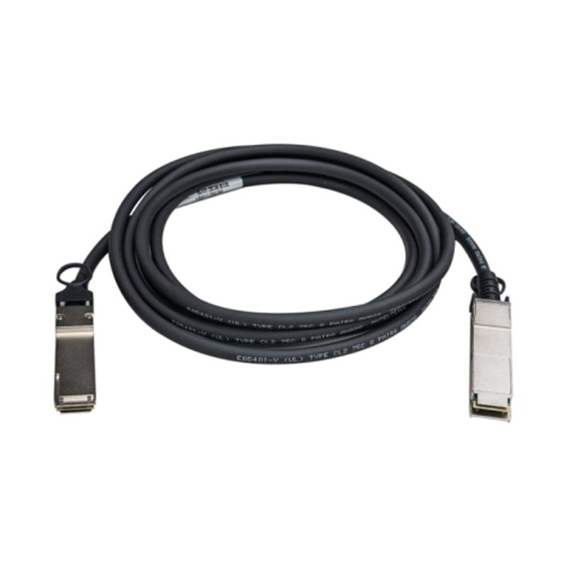 QNAP CAB-NIC40G30M-QSFP InfiniBand-kabel 3 m QSFP+ Zwart