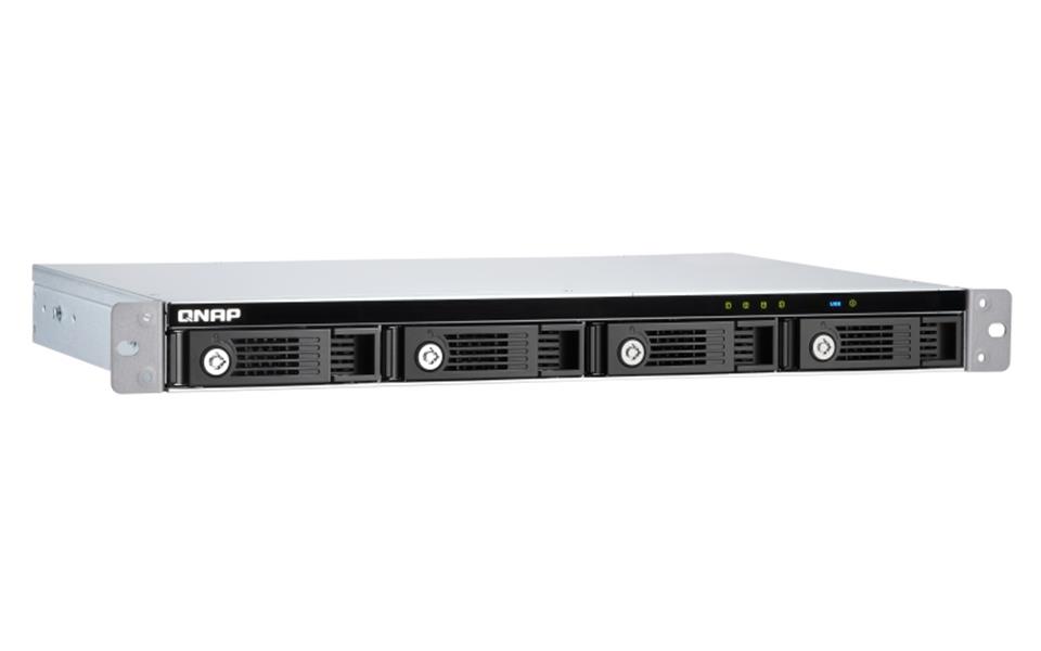 QNAP TR-004U disk array Zwart, Grijs