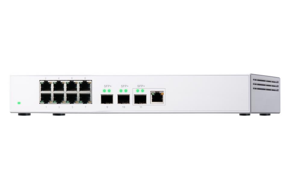 QNAP QSW-308-1C netwerk-switch Unmanaged Gigabit Ethernet (10/100/1000) Wit