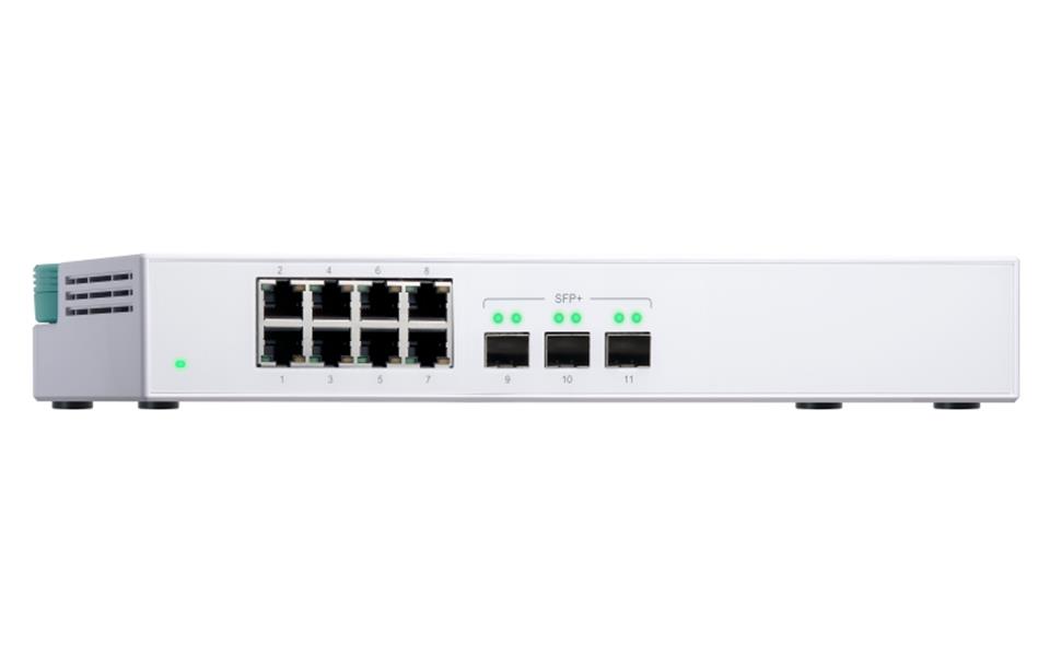 QNAP QSW-308S netwerk-switch Unmanaged Gigabit Ethernet (10/100/1000) Wit