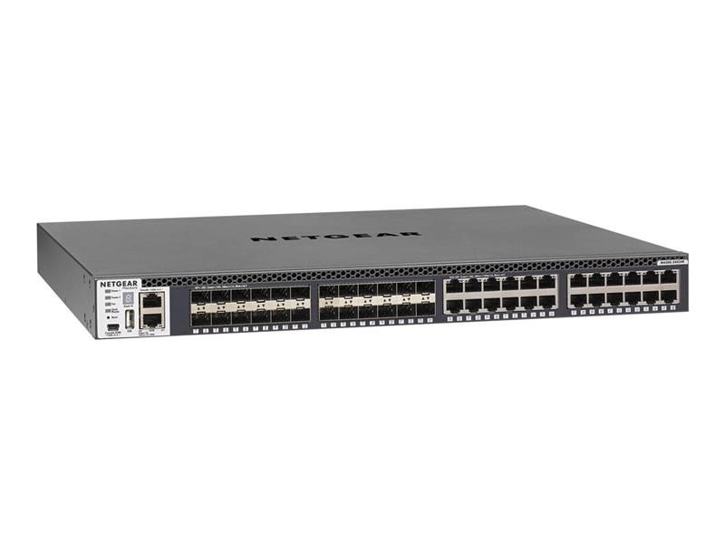 Netgear M4300-24X24F Managed L2/L3/L4 10G Ethernet (100/1000/10000) Zwart 1U