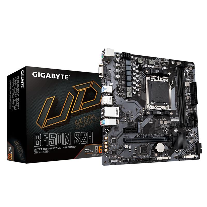 Gigabyte B650M S2H moederbord AMD B650 Socket AM5 micro ATX