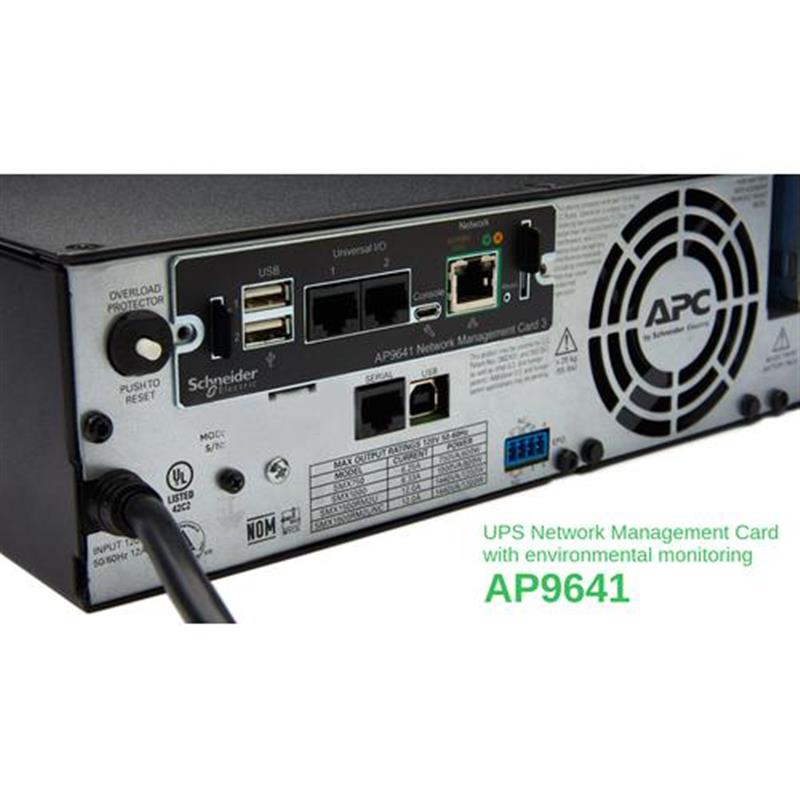 APC AP9641 Smart-UPS Netwerk Management Card met omgevings bewaking (gen3)