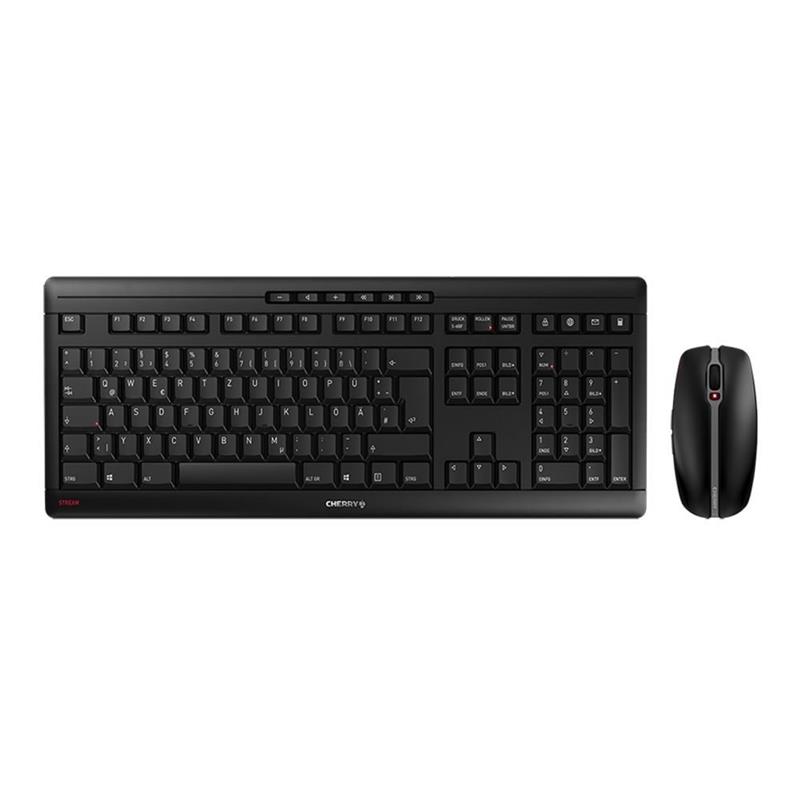 CHERRY Stream Desktop toetsenbord RF Draadloos QWERTY Amerikaans Engels Zwart