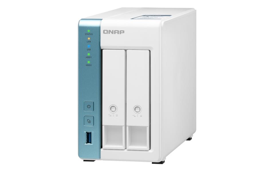 QNAP TS-231P3 NAS Tower Ethernet LAN Turkoois, Wit Alpine AL-214