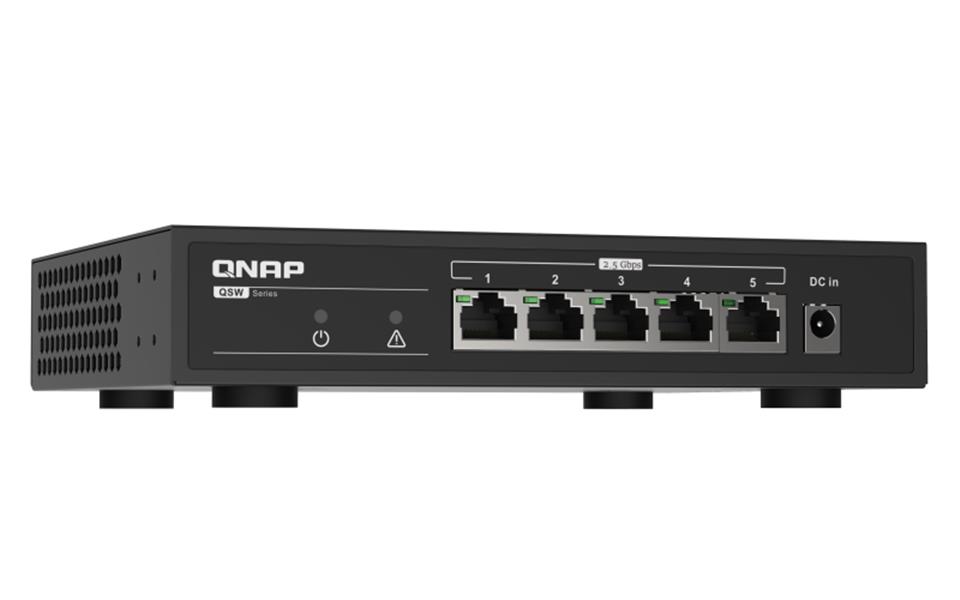 QNAP QSW-1105-5T netwerk-switch Unmanaged Gigabit Ethernet (10/100/1000) Zwart