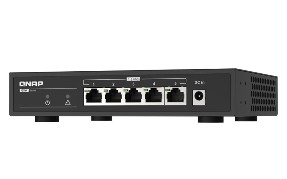 QNAP QSW-1105-5T netwerk-switch Unmanaged Gigabit Ethernet (10/100/1000) Zwart