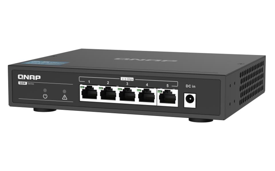 QNAP QSW-1105-5T netwerk-switch Unmanaged Gigabit Ethernet (10/100/1000) Zwart