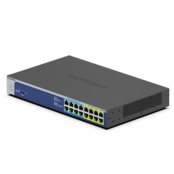 Netgear GS516UP Unmanaged Gigabit Ethernet (10/100/1000) Grijs Power over Ethernet (PoE)