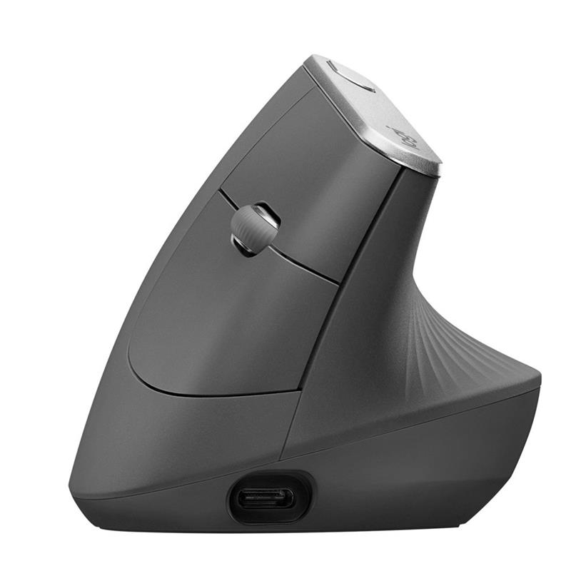 Logitech MX Vertical Advanced Ergonimic muis RF draadloos + Bluetooth Optisch 4000 DPI Rechtshandig