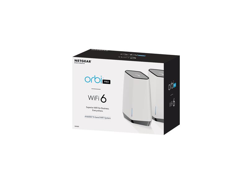 Netgear Orbi Pro draadloze router Tri-band (2.4 GHz / 5 GHz / 5 GHz) Gigabit Ethernet Wit