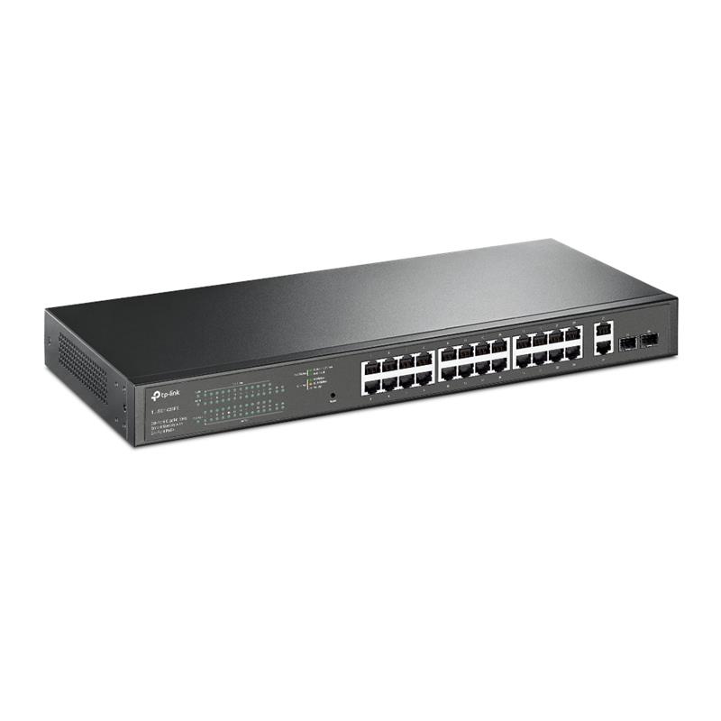 TP-LINK TL-SG1428PE netwerk-switch Managed Gigabit Ethernet (10/100/1000) Power over Ethernet (PoE) 1U Zwart