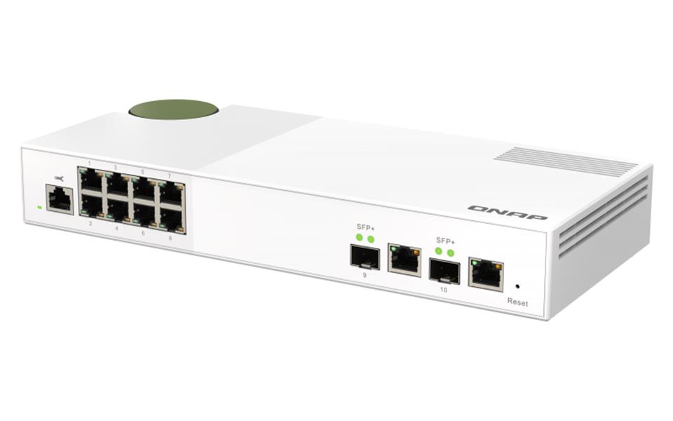 QNAP QSW-M2108-2C netwerk-switch Managed L2 2.5G Ethernet Grijs