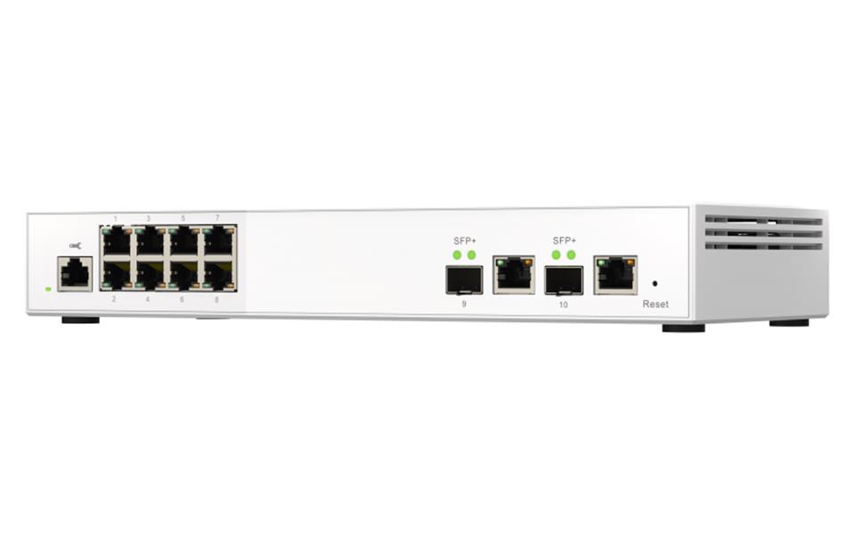 QNAP QSW-M2108-2C netwerk-switch Managed L2 2.5G Ethernet Grijs