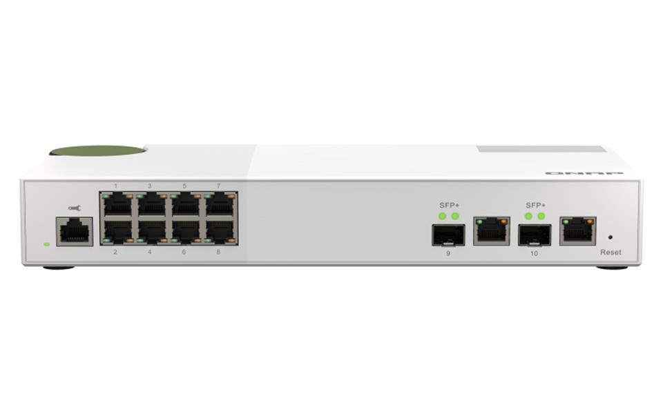 QNAP QSW-M2108-2C netwerk-switch Managed L2 2.5G Ethernet Grijs