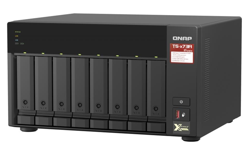 QNAP TS-873A NAS Tower Ethernet LAN Antraciet V1500B