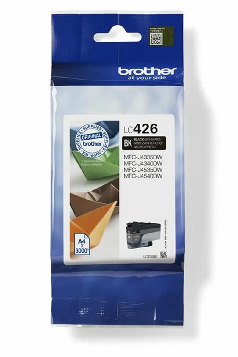 Brother LC-426BK inktcartridge 1 stuk(s) Origineel Hoog (XL) rendement Zwart