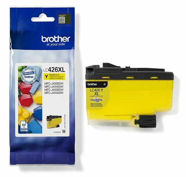 Brother LC-426XLY inktcartridge 1 stuk(s) Origineel Extra (Super) hoog rendement Geel