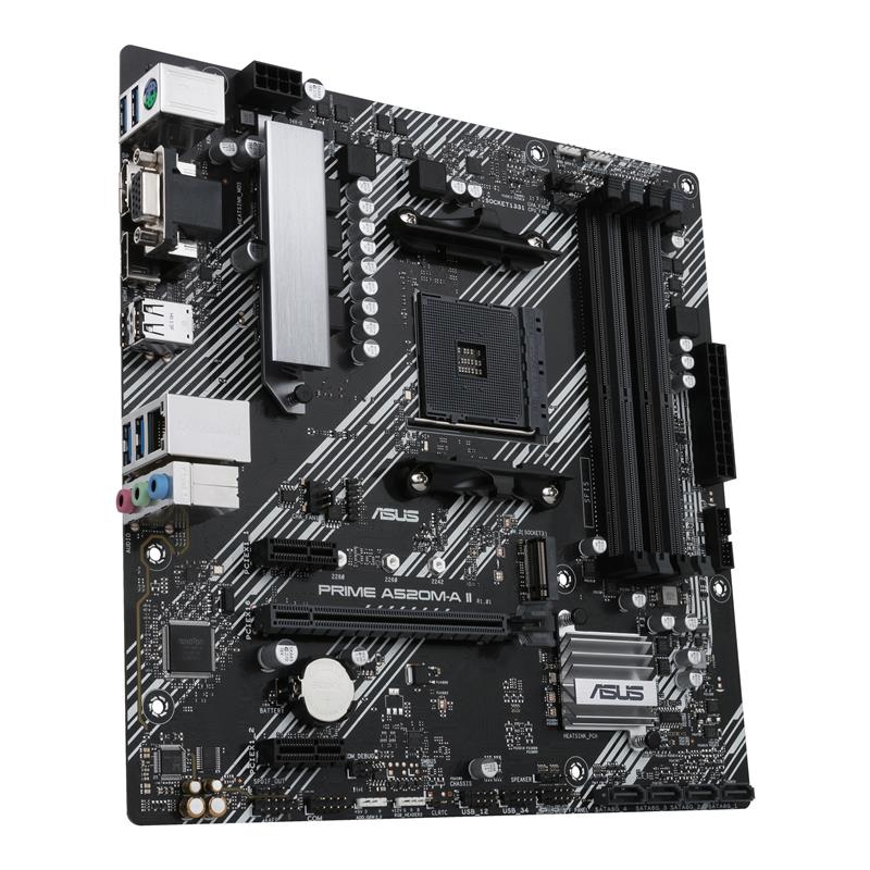 ASUS PRIME A520M-A II/CSM moederbord AMD A520 Socket AM4 micro ATX