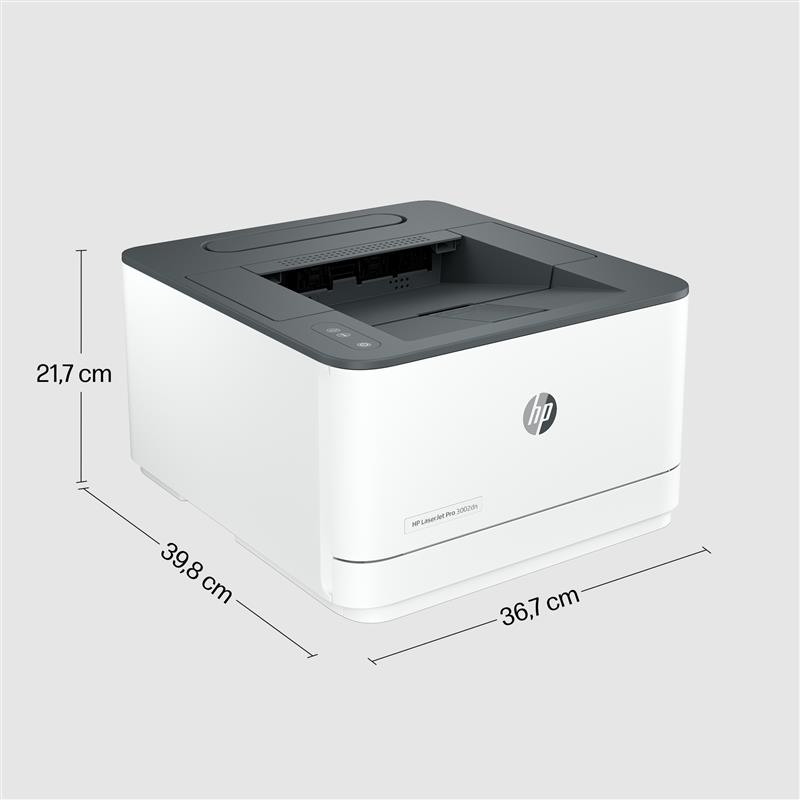 HP LaserJet Pro 3002dn printer, Zwart-wit, Printer voor Kleine en middelgrote ondernemingen, Print, Dubbelzijdig afdrukken