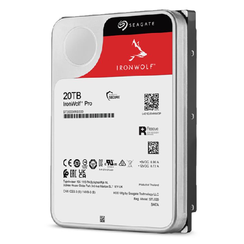 Seagate IronWolf Pro ST20000NE000 interne harde schijf 3.5"" 20 TB SATA III