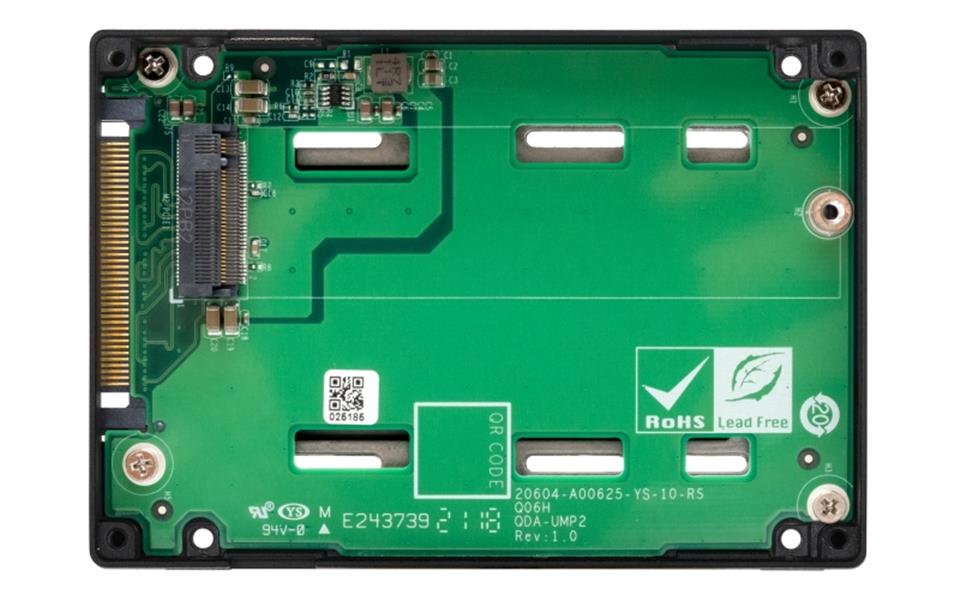 QNAP QDA-UMP4 behuizing voor opslagstations SDD-behuizing Zwart 2.5""