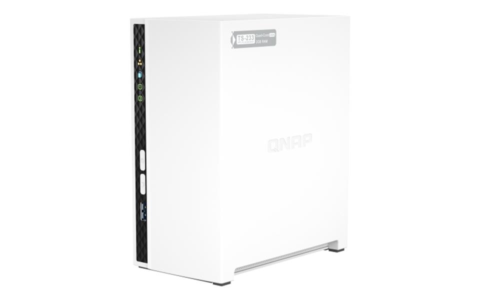 QNAP TS-233 data-opslag-server NAS Mini Tower Ethernet LAN Wit