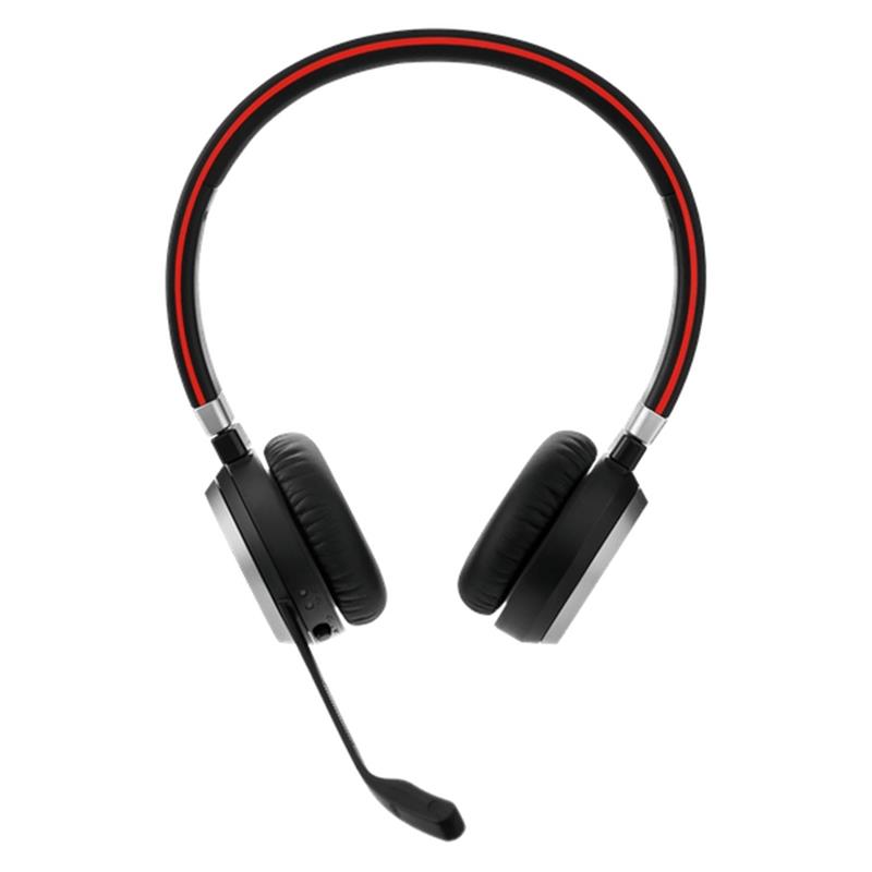 Jabra Evolve 65 Headset Bedraad en draadloos Hoofdband Oproepen/muziek USB Type-A Bluetooth Zwart