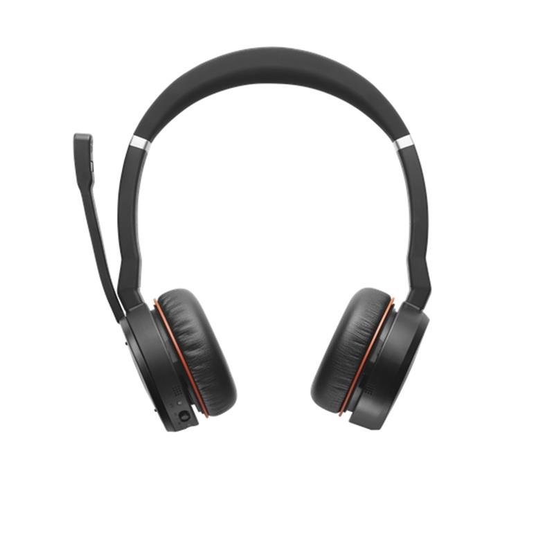 Jabra Evolve 75 Headset Bedraad en draadloos Hoofdband Oproepen/muziek Bluetooth Oplaadhouder Zwart