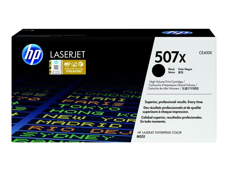 HP 507X Origineel Zwart 1 stuk(s)