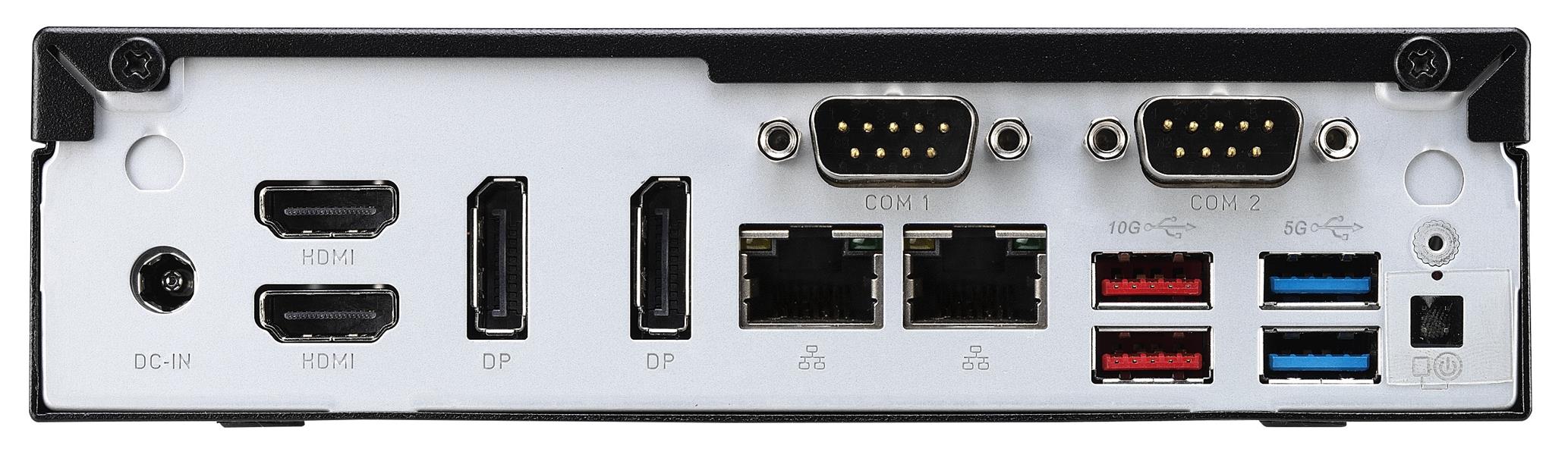 Shuttle Slim PC DH670V2 , S1700, 2x HDMI, 2x DP , 2x 2.5G LAN, 2x COM, 8x USB, 1x 2.5"", 2x M.2, 24/7 permanent gebruik, incl. VESA